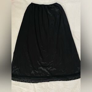 Vintage Black Slip with Lace bottom